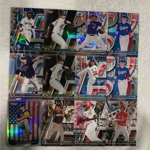 2020 Bowman’s Best MLB ROOKIE cards (Lot of 12)